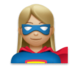 Woman Superhero: Medium-light Skin Tone Emoji Copy Paste ― 🦸🏼‍♀ - lg