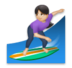 Woman Surfing: Light Skin Tone Emoji Copy Paste ― 🏄🏻‍♀ - lg