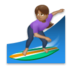 Woman Surfing: Medium Skin Tone Emoji Copy Paste ― 🏄🏽‍♀ - lg