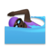 Woman Swimming: Dark Skin Tone Emoji Copy Paste ― 🏊🏿‍♀ - lg