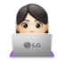 Woman Technologist: Light Skin Tone Emoji Copy Paste ― 👩🏻‍💻 - lg