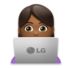 Woman Technologist: Medium-dark Skin Tone Emoji Copy Paste ― 👩🏾‍💻 - lg