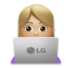 Woman Technologist: Medium-light Skin Tone Emoji Copy Paste ― 👩🏼‍💻 - lg