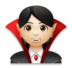 Woman Vampire: Light Skin Tone Emoji Copy Paste ― 🧛🏻‍♀ - lg