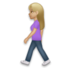 Woman Walking: Medium-light Skin Tone Emoji Copy Paste ― 🚶🏼‍♀ - lg