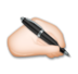 Writing Hand: Light Skin Tone Emoji Copy Paste ― ✍🏻 - lg