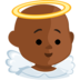 Baby Angel: Medium-dark Skin Tone Emoji Copy Paste ― 👼🏾 - messenger