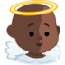 Baby Angel: Dark Skin Tone Emoji Copy Paste ― 👼🏿 - messenger