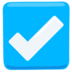 Check Box With Check Emoji Copy Paste ― ☑️ - messenger