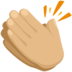 Clapping Hands: Medium-light Skin Tone Emoji Copy Paste ― 👏🏼 - messenger