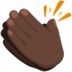 Clapping Hands: Dark Skin Tone Emoji Copy Paste ― 👏🏿 - messenger