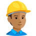 Construction Worker: Medium Skin Tone Emoji Copy Paste ― 👷🏽 - messenger