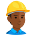 Construction Worker: Medium-dark Skin Tone Emoji Copy Paste ― 👷🏾 - messenger