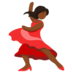 Woman Dancing: Medium-dark Skin Tone Emoji Copy Paste ― 💃🏾 - messenger