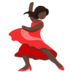 Woman Dancing: Dark Skin Tone Emoji Copy Paste ― 💃🏿 - messenger