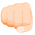 Oncoming Fist: Light Skin Tone Emoji Copy Paste ― 👊🏻 - messenger