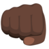 Oncoming Fist: Dark Skin Tone Emoji Copy Paste ― 👊🏿 - messenger