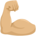 Flexed Biceps: Medium-light Skin Tone Emoji Copy Paste ― 💪🏼 - messenger