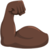 Flexed Biceps: Dark Skin Tone Emoji Copy Paste ― 💪🏿 - messenger