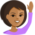 Person Raising Hand: Medium Skin Tone Emoji Copy Paste ― 🙋🏽 - messenger