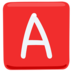 A Button (blood Type) Emoji Copy Paste ― 🅰️ - messenger