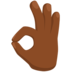 OK Hand: Medium-dark Skin Tone Emoji Copy Paste ― 👌🏾 - messenger