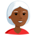 Old Woman: Medium-dark Skin Tone Emoji Copy Paste ― 👵🏾 - messenger