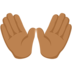 Open Hands: Medium Skin Tone Emoji Copy Paste ― 👐🏽 - messenger