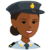 Police Officer: Medium-dark Skin Tone Emoji Copy Paste ― 👮🏾 - messenger