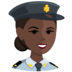 Police Officer: Dark Skin Tone Emoji Copy Paste ― 👮🏿 - messenger