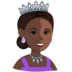 Princess: Dark Skin Tone Emoji Copy Paste ― 👸🏿 - messenger
