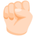 Raised Fist: Light Skin Tone Emoji Copy Paste ― ✊🏻 - messenger