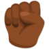 Raised Fist: Medium-dark Skin Tone Emoji Copy Paste ― ✊🏾 - messenger