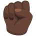 Raised Fist: Dark Skin Tone Emoji Copy Paste ― ✊🏿 - messenger