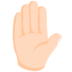 Raised Hand: Light Skin Tone Emoji Copy Paste ― ✋🏻 - messenger