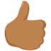 Thumbs Up: Medium Skin Tone Emoji Copy Paste ― 👍🏽 - messenger