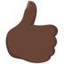 Thumbs Up: Dark Skin Tone Emoji Copy Paste ― 👍🏿 - messenger