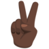 Victory Hand: Dark Skin Tone Emoji Copy Paste ― ✌🏿 - messenger