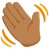 Waving Hand: Medium Skin Tone Emoji Copy Paste ― 👋🏽 - messenger