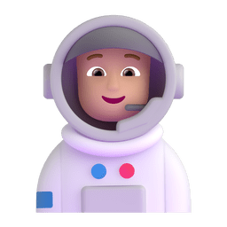 Astronaut: Medium-light Skin Tone Emoji Copy Paste ― 🧑🏼‍🚀 - microsoft-teams-gifs