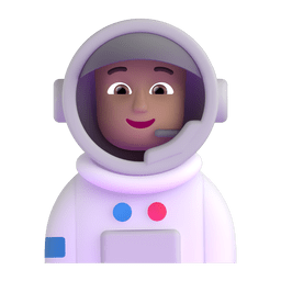 Astronaut: Medium Skin Tone Emoji Copy Paste ― 🧑🏽‍🚀 - microsoft-teams-gifs