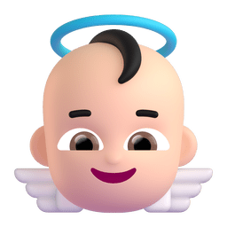 Baby Angel: Light Skin Tone Emoji Copy Paste ― 👼🏻 - microsoft-teams-gifs