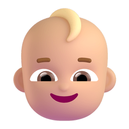 Baby: Medium-light Skin Tone Emoji Copy Paste ― 👶🏼 - microsoft-teams-gifs