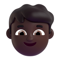 Boy: Dark Skin Tone Emoji Copy Paste ― 👦🏿 - microsoft-teams-gifs