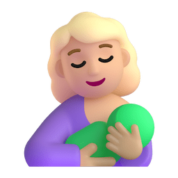 Breast-feeding: Medium-light Skin Tone Emoji Copy Paste ― 🤱🏼 - microsoft-teams-gifs