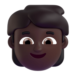 Child: Dark Skin Tone Emoji Copy Paste ― 🧒🏿 - microsoft-teams-gifs