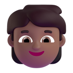 Child: Medium-dark Skin Tone Emoji Copy Paste ― 🧒🏾 - microsoft-teams-gifs