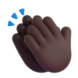 Clapping Hands: Dark Skin Tone Emoji Copy Paste ― 👏🏿 - microsoft-teams-gifs