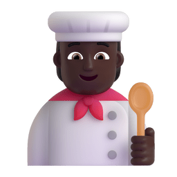 Cook: Dark Skin Tone Emoji Copy Paste ― 🧑🏿‍🍳 - microsoft-teams-gifs