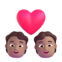 Couple With Heart: Medium Skin Tone Emoji Copy Paste ― 💑🏽 - microsoft-teams-gifs